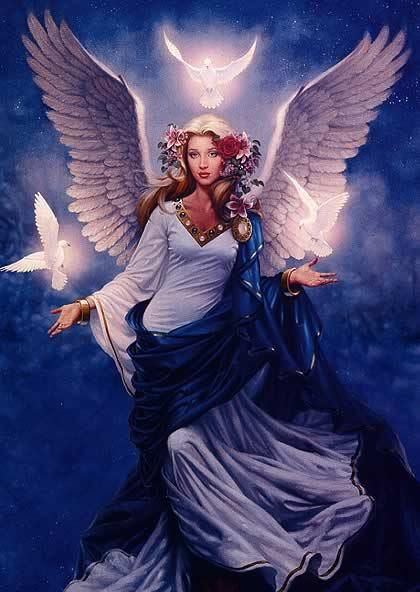 arcangel haniel y la luna